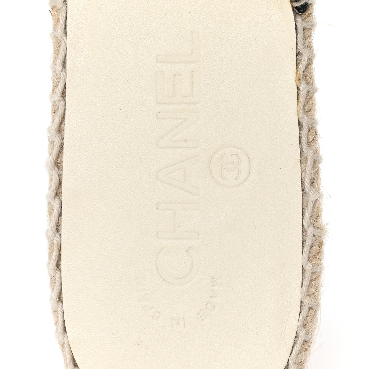 Chanel Iridescent Goatskin Patent CC Espadrille Mules 39 Black 8 of 9