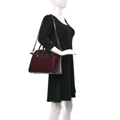 Givenchy Shiny Lord Calfskin Small Antigona Medium Oxblood Red 2 of 8