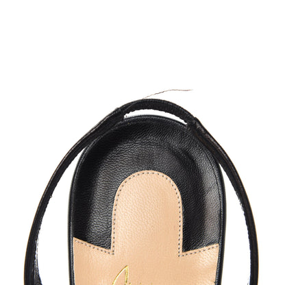 Christian Louboutin Kid Taralita 55 Thong Sandals 37.5 Black 8 of 9