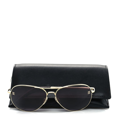 Chanel Metal Aviator CC Sunglasses 4189-T-Q Pink 8 of 8