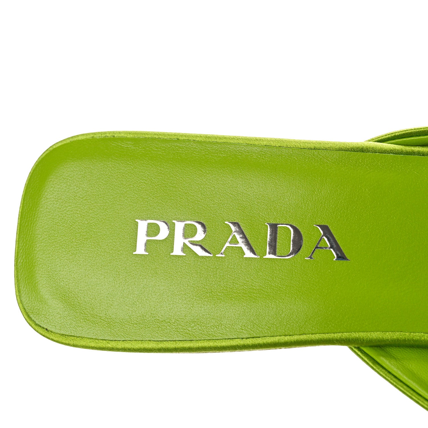 Prada Satin Modellerie Mules 37 Felce 6 of 11