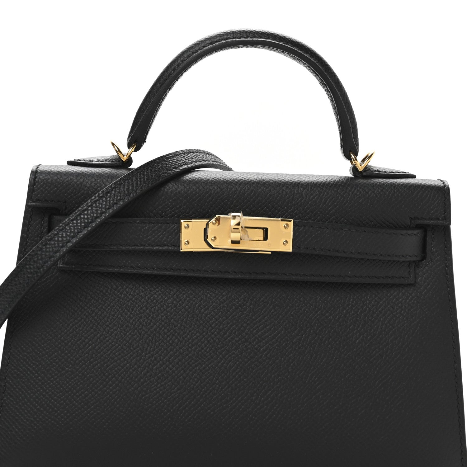 Hermes Epsom Mini Kelly Sellier 20 Black 8 of 11