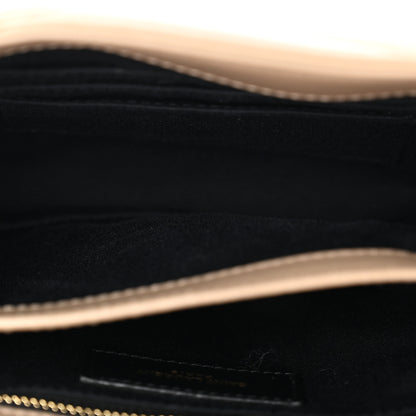 Saint Laurent Calfskin Y Quilted Monogram Toy Loulou Crossbody Bag Dark Beige 5 of 10