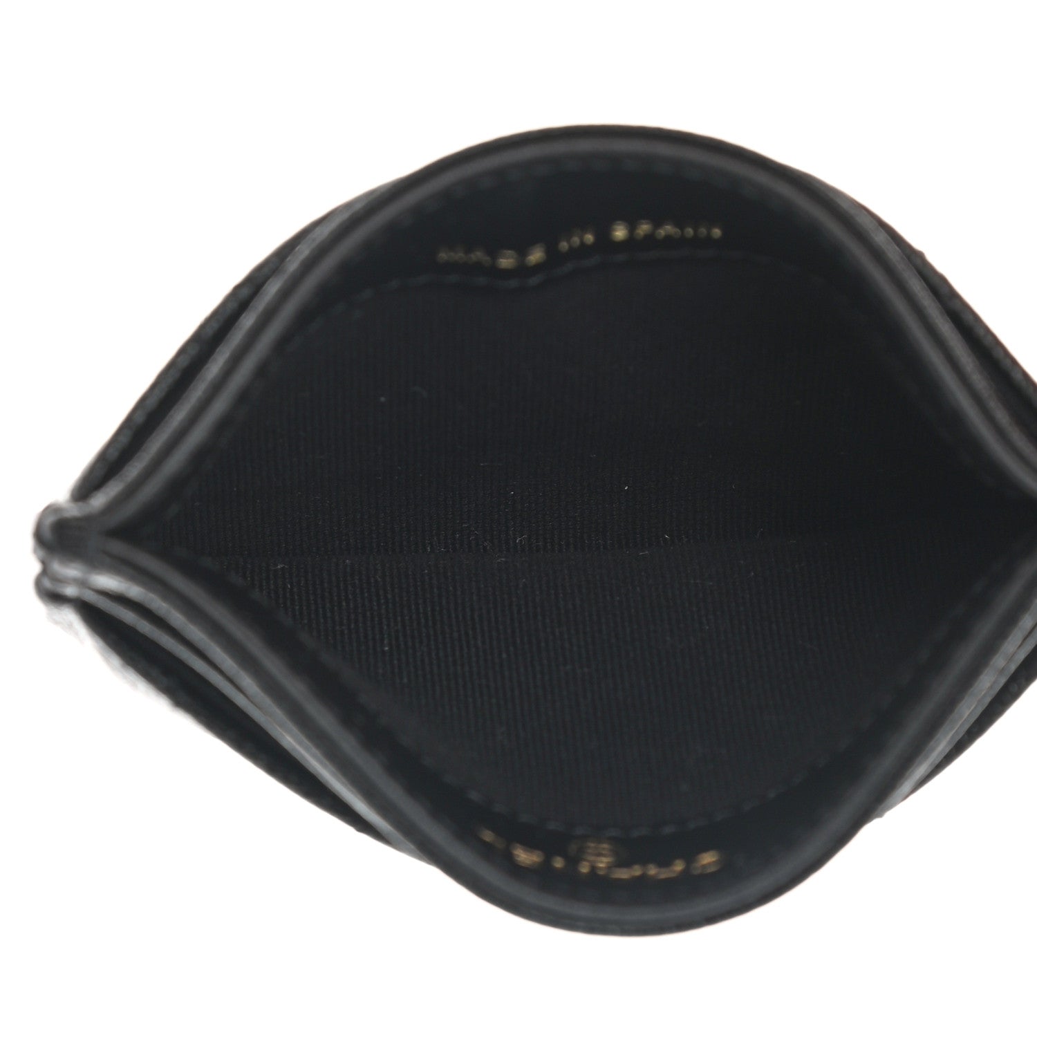 Chanel Caviar Quilted Studded CC Card Holder Black 5 of 9
