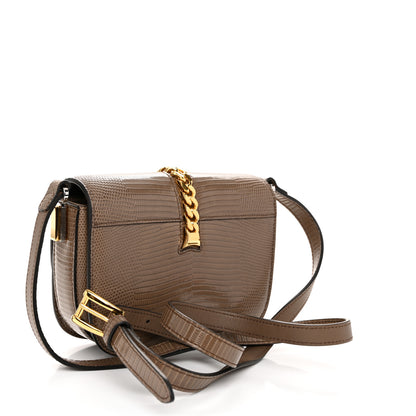 Gucci Lizard Mini Sylvie 1969 Messenger Bag Taupe 3 of 10