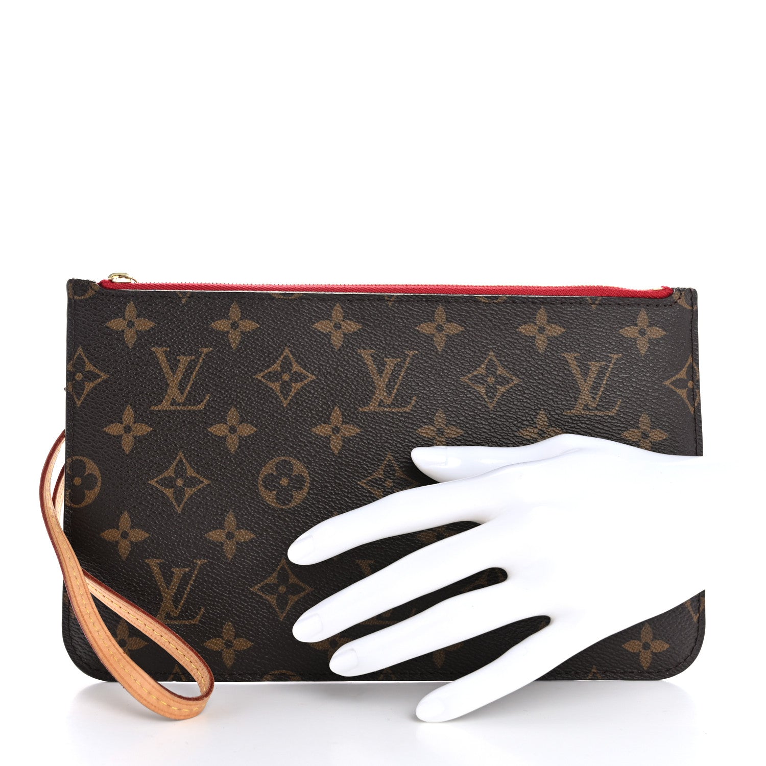 Louis Vuitton Monogram Neverfull MM GM Pochette Cherry 2 of 11