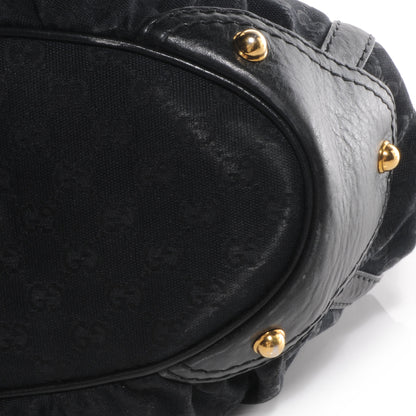 Gucci Monogram Medium Jockey Tote Black 8 of 9