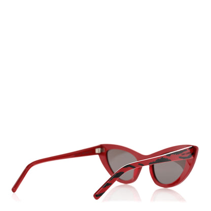 Saint Laurent Acetate Zebra Print Tiger Lily SL213 Sunglasses Red 4 of 8