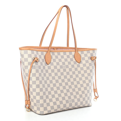 Louis Vuitton Damier Azur Neo Neverfull MM Rose Ballerine 3 of 10