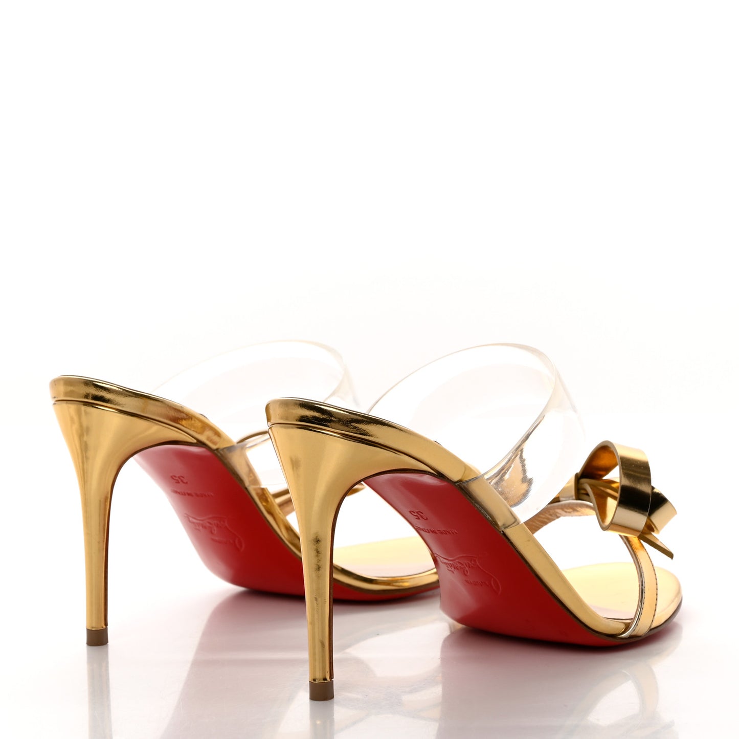 Specchio PVC Just Nodo 85 Slide Sandals 35 Gold