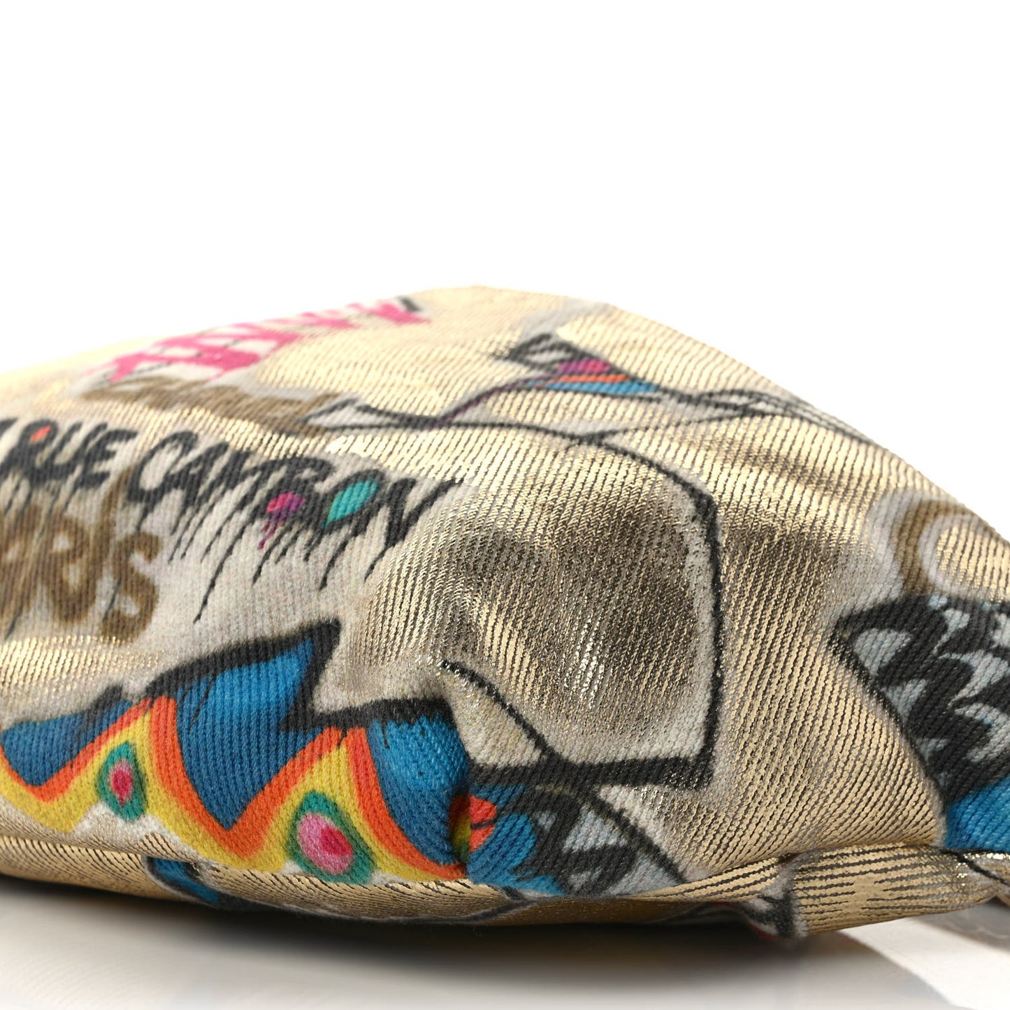 Graffiti Printed Canvas Street Spirit Waist Belt Bag Multicolor