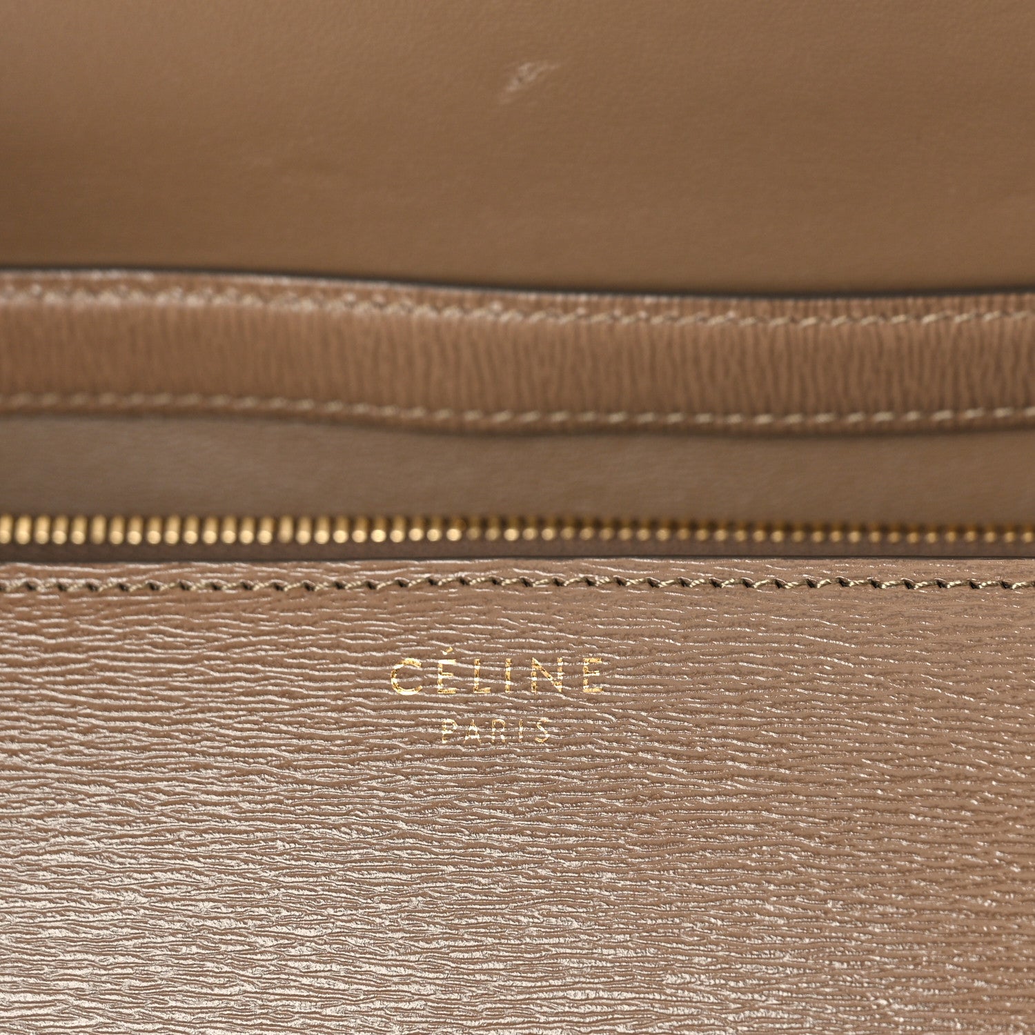 Celine Liege Calfskin Medium Classic Box Flap Bag Taupe 7 of 10