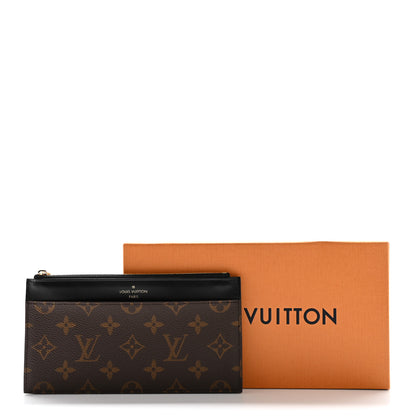 Louis Vuitton Monogram Slim Purse Black 7 of 7