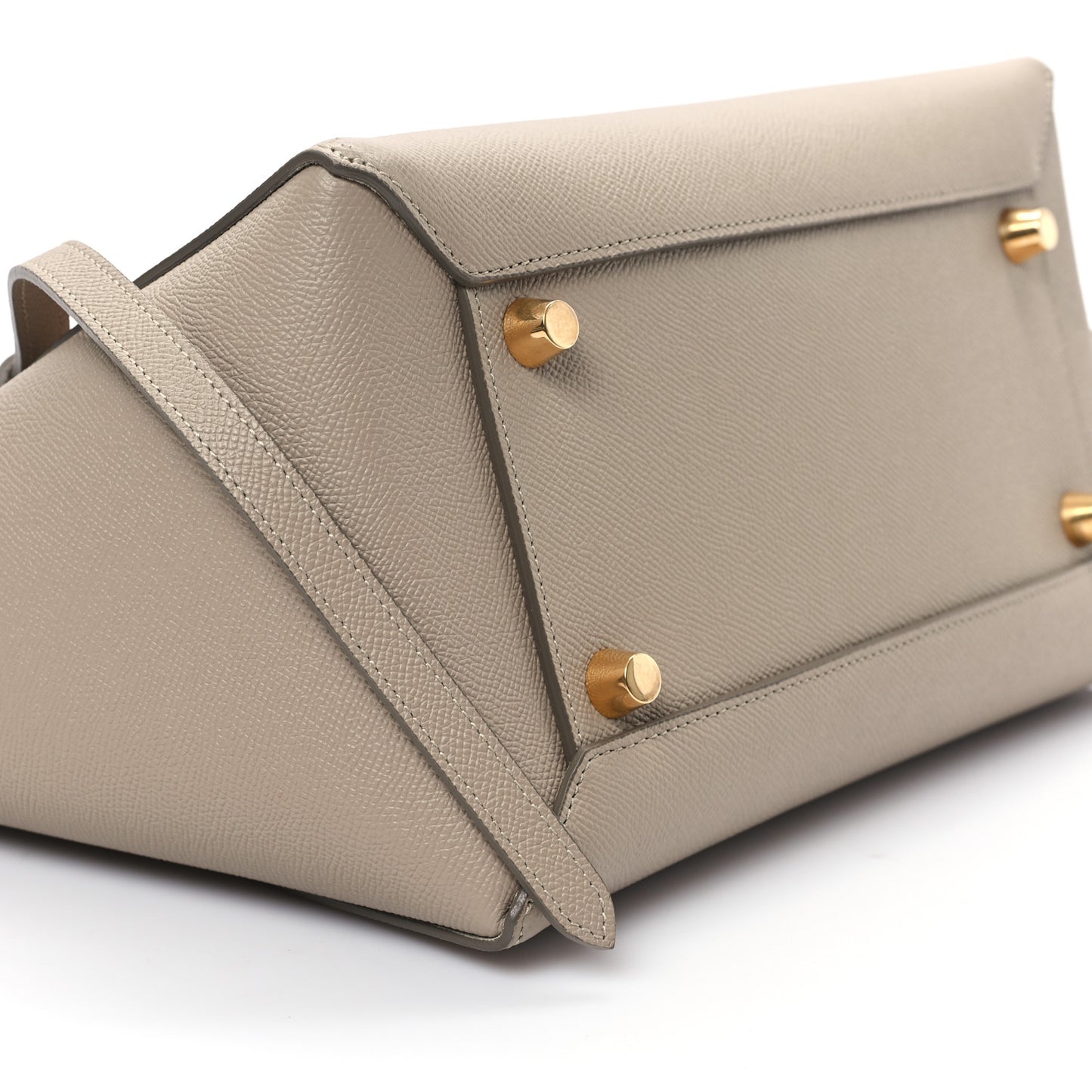 Grained Calfskin Mini Belt Bag Light Taupe