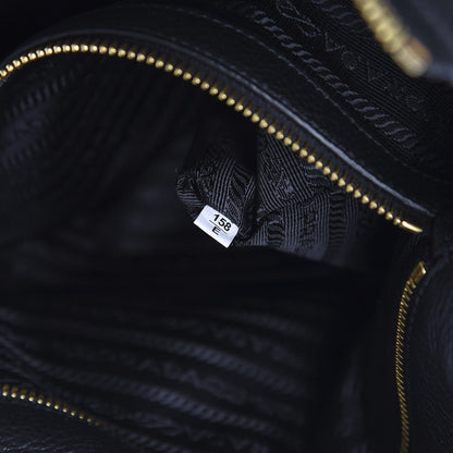 Prada Vitello Daino Tote Black 7 of 15