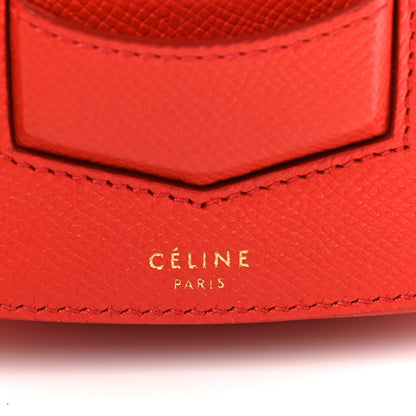 Celine Grained Calfskin Small Trotteur Coquelicot 7 of 10