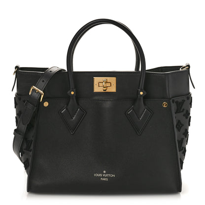 Louis Vuitton Calfskin Monogram Tufting On My Side Black 1 of 9