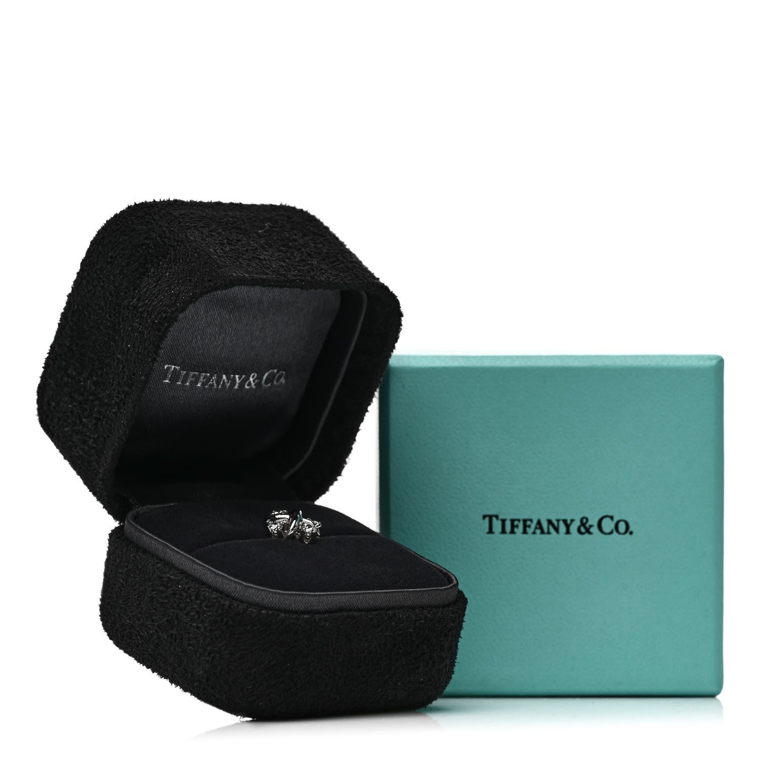 Tiffany Platinum Diamond Schlumberger Lynn Ring 49 4.75 7 of 7