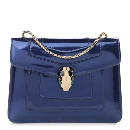 Bulgari Patent Serpenti Forever Crossbody Blue 1 of 10