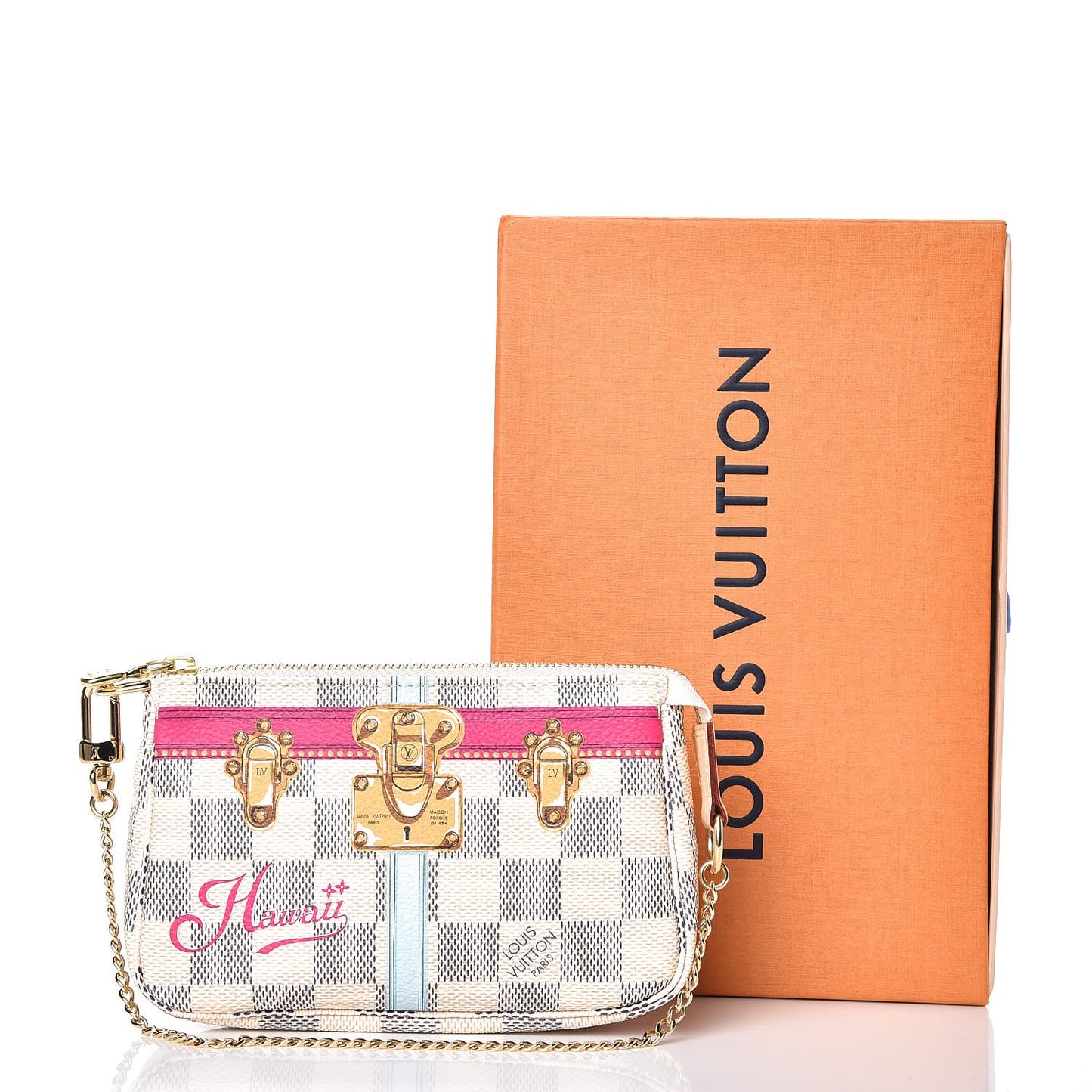 Damier Azur Summer Trunks Hawaii Mini Pochette Accessories