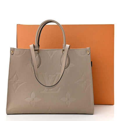 Louis Vuitton Empreinte Monogram Giant Onthego MM Tourterelle 14 of 14