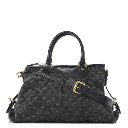 Louis Vuitton Denim Neo Cabby MM Black 1 of 9