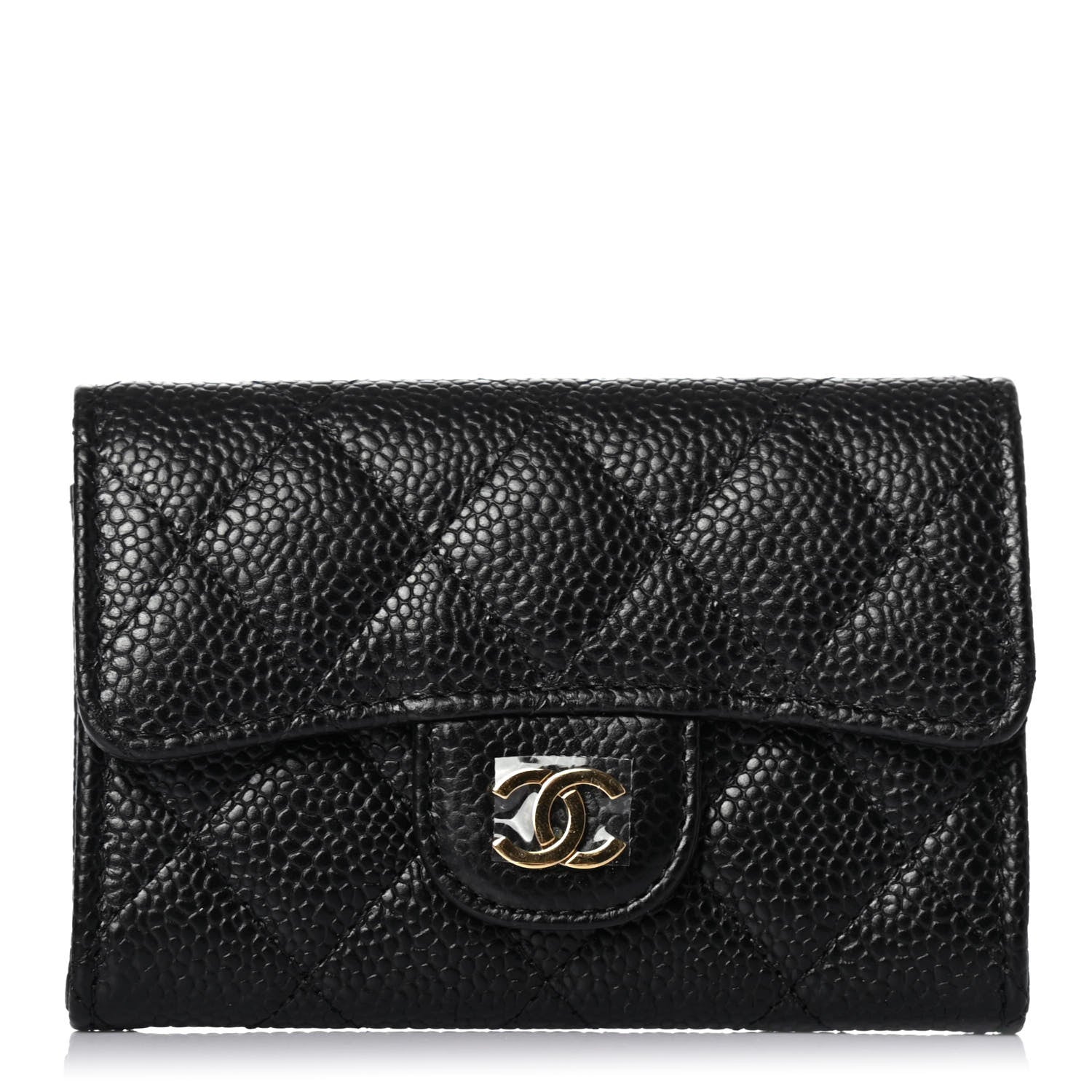 Chanel Caviar Quilted Flap Card Holder Black 1 of 4