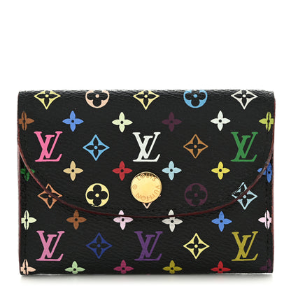 Louis Vuitton Monogram Multicolor Business Card Holder Black Grenade 1 of 11