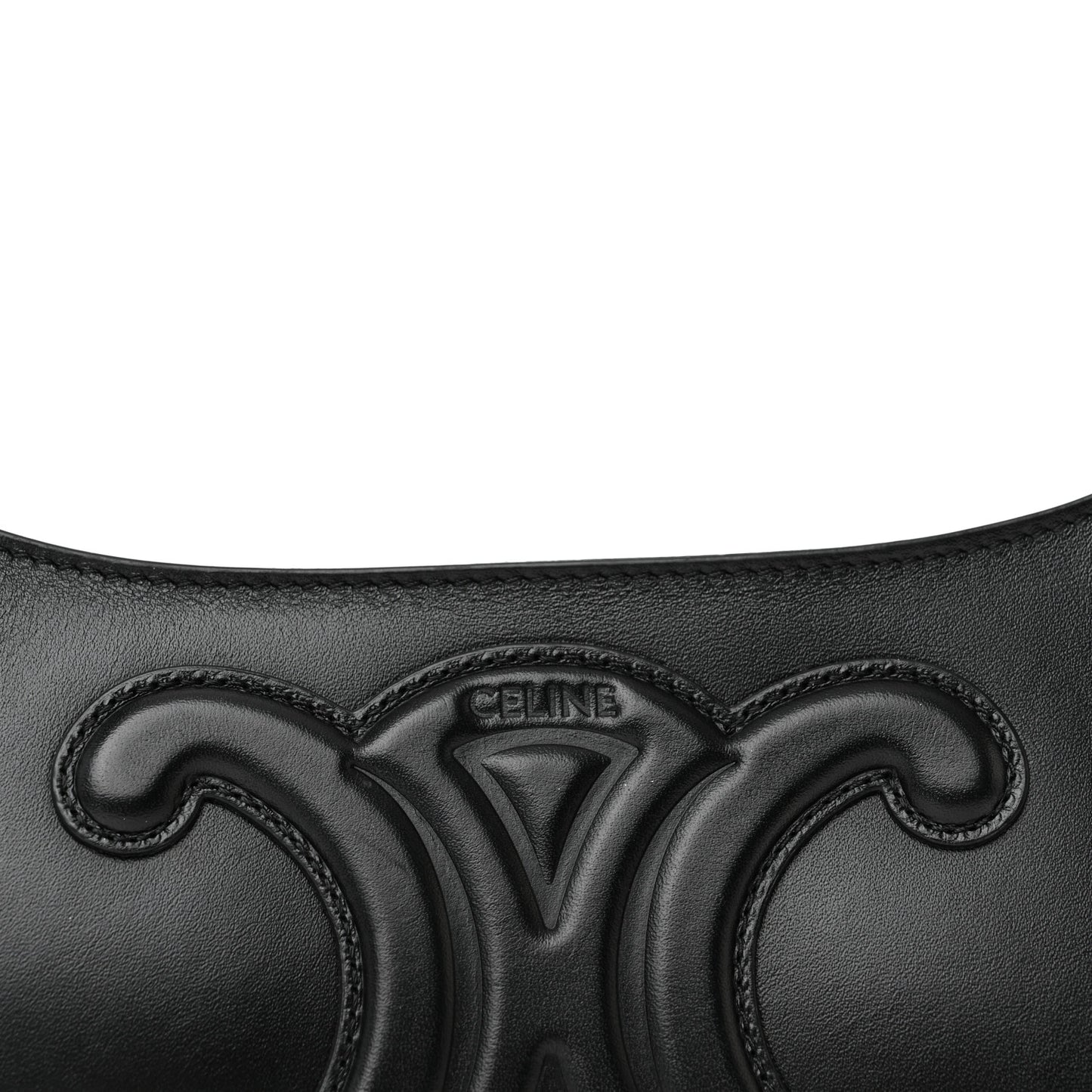 Smooth Calfskin Cuir Triomphe Shoulder Bag Black