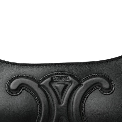 Celine Smooth Calfskin Cuir Triomphe Shoulder Bag Black 7 of 14