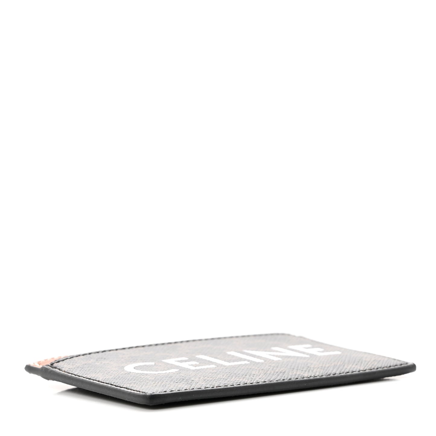 Triomphe Canvas Card Holder Tan
