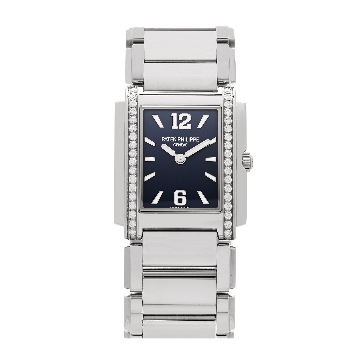 Stainless Steel Diamond 25mm Twenty-4 Quartz Watch Blue 4910/1200A-001