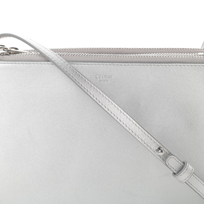 Celine Metallic Lambskin Small Trio Crossbody Bag Silver 11 of 15