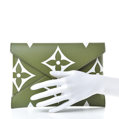 Louis Vuitton Monogram Giant Large Kirigami Pochette Kaki 2 of 9