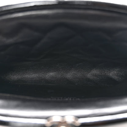 Chanel Distressed Patent Quilted Timeless Clutch Black 5 of 11