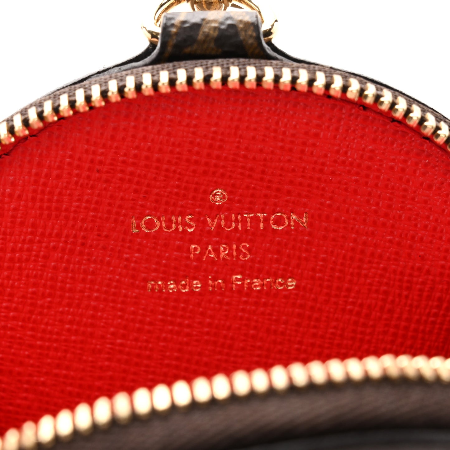 Monogram OnTheGo East West Round Coin Purse Red