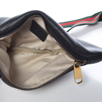 Gucci Grained Calfskin Small Logo Belt Bag Black 5 of 10