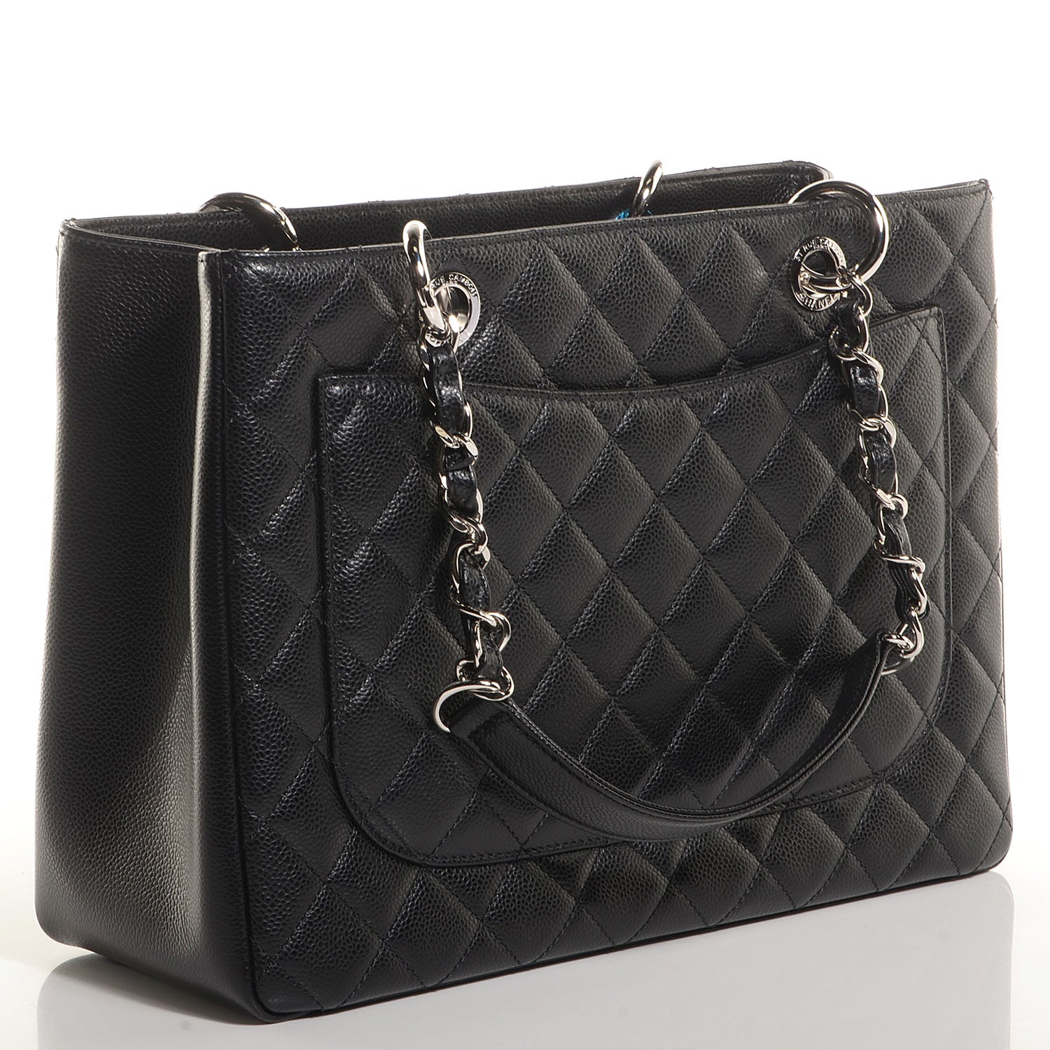 Chanel Caviar Grand Shopping Tote GST Black 3 of 8