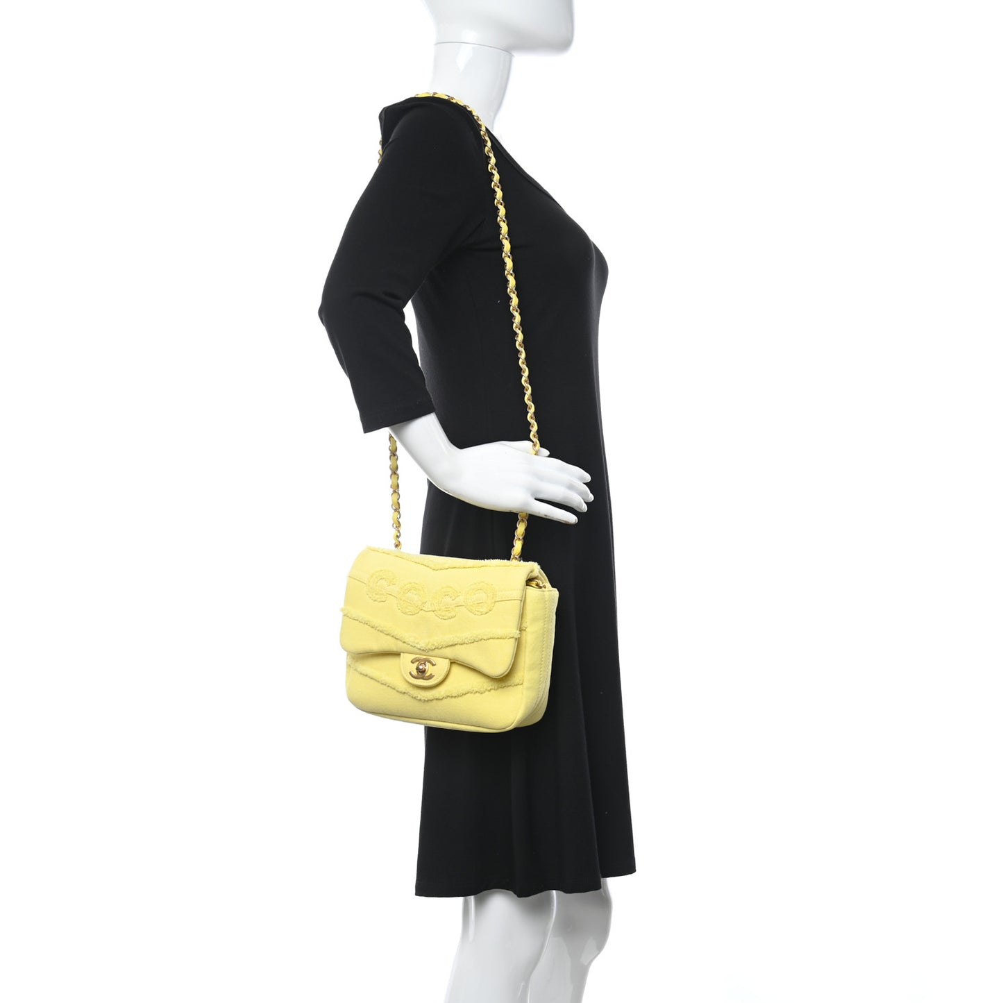 Denim Coco Flap Yellow