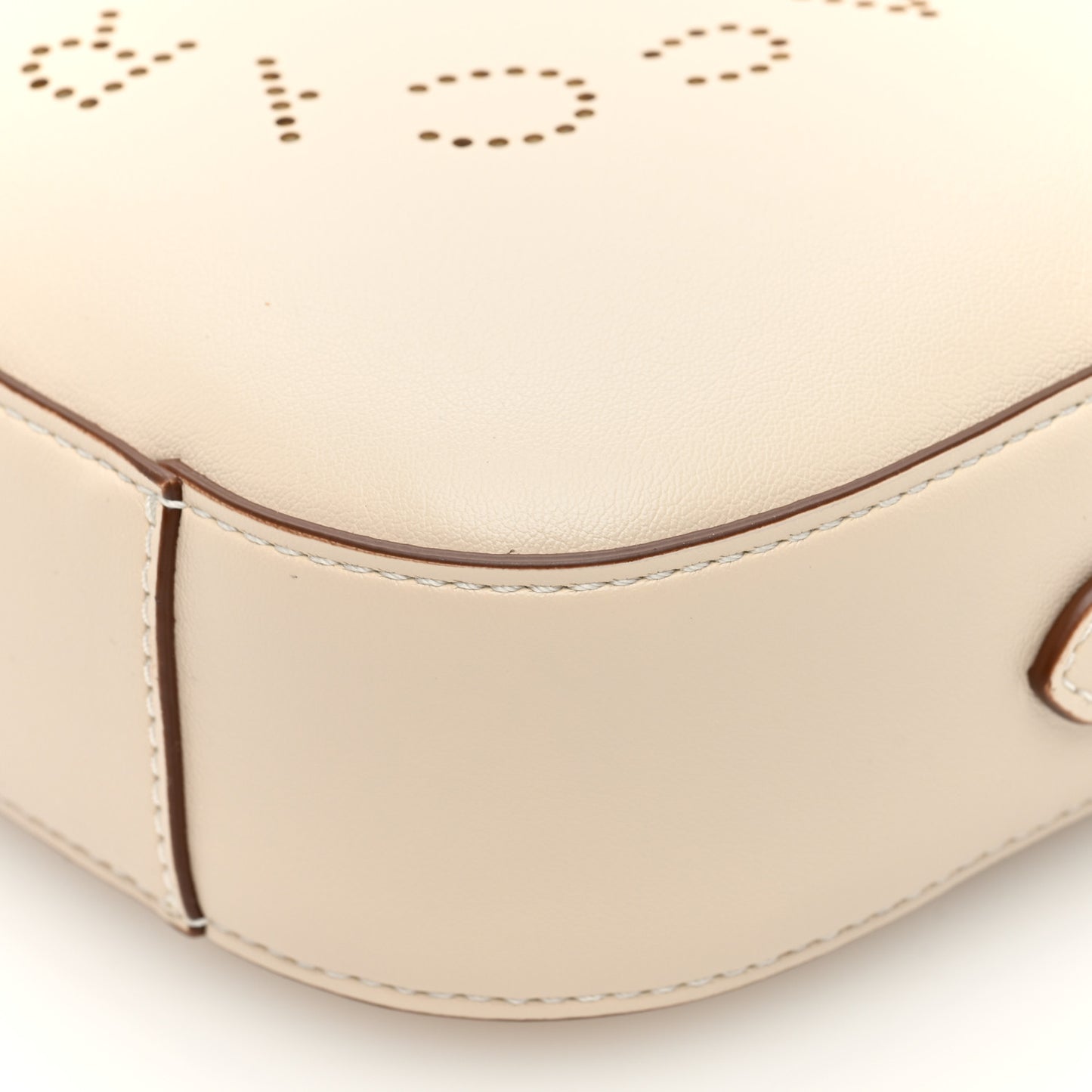 Alter Nappa Logo Small Camera Bag Pure White