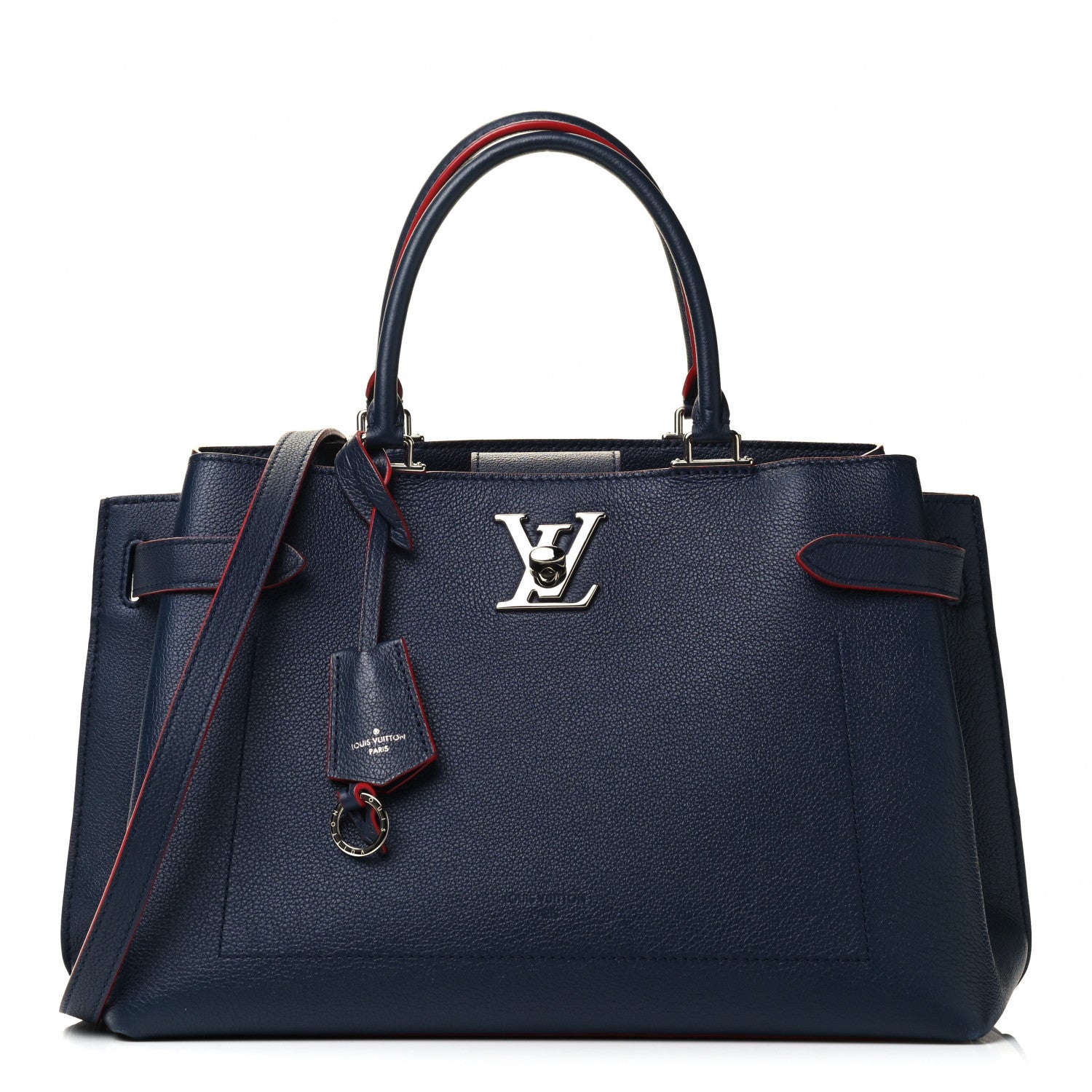 Louis Vuitton Calfskin Lockme Day Marine Rouge 1 of 4