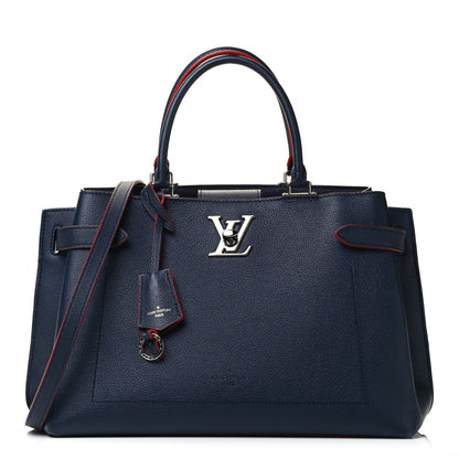 Louis Vuitton Calfskin Lockme Day Marine Rouge 1 of 4