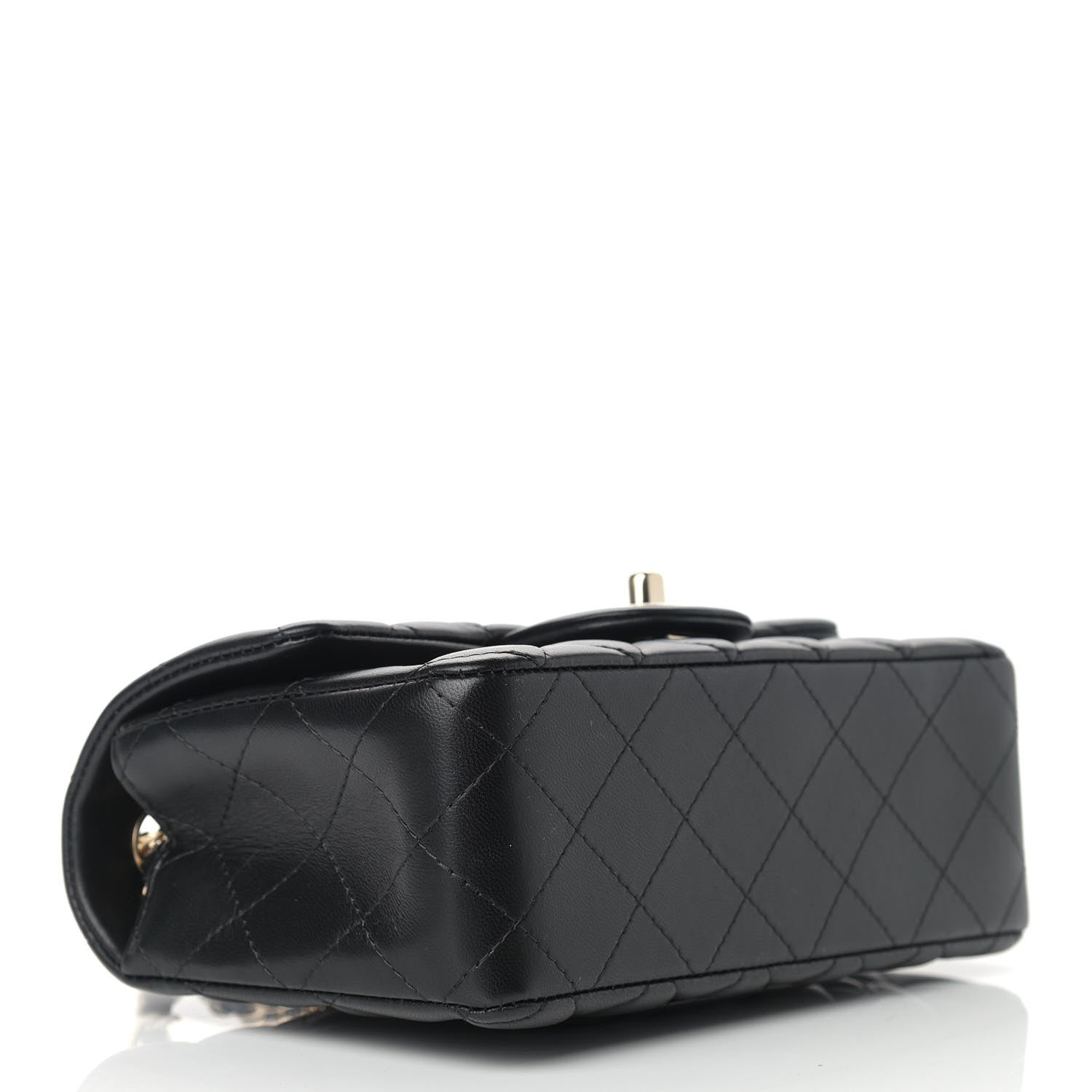 Chanel Lambskin Quilted Mini Rectangular Flap Black 4 of 9