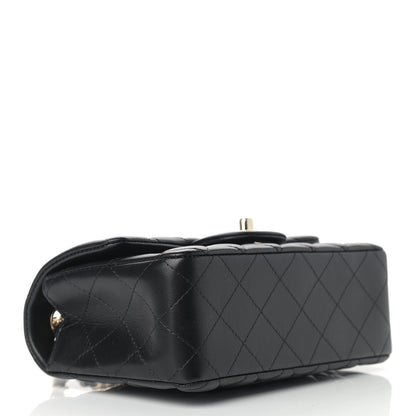 Chanel Lambskin Quilted Mini Rectangular Flap Black 4 of 9