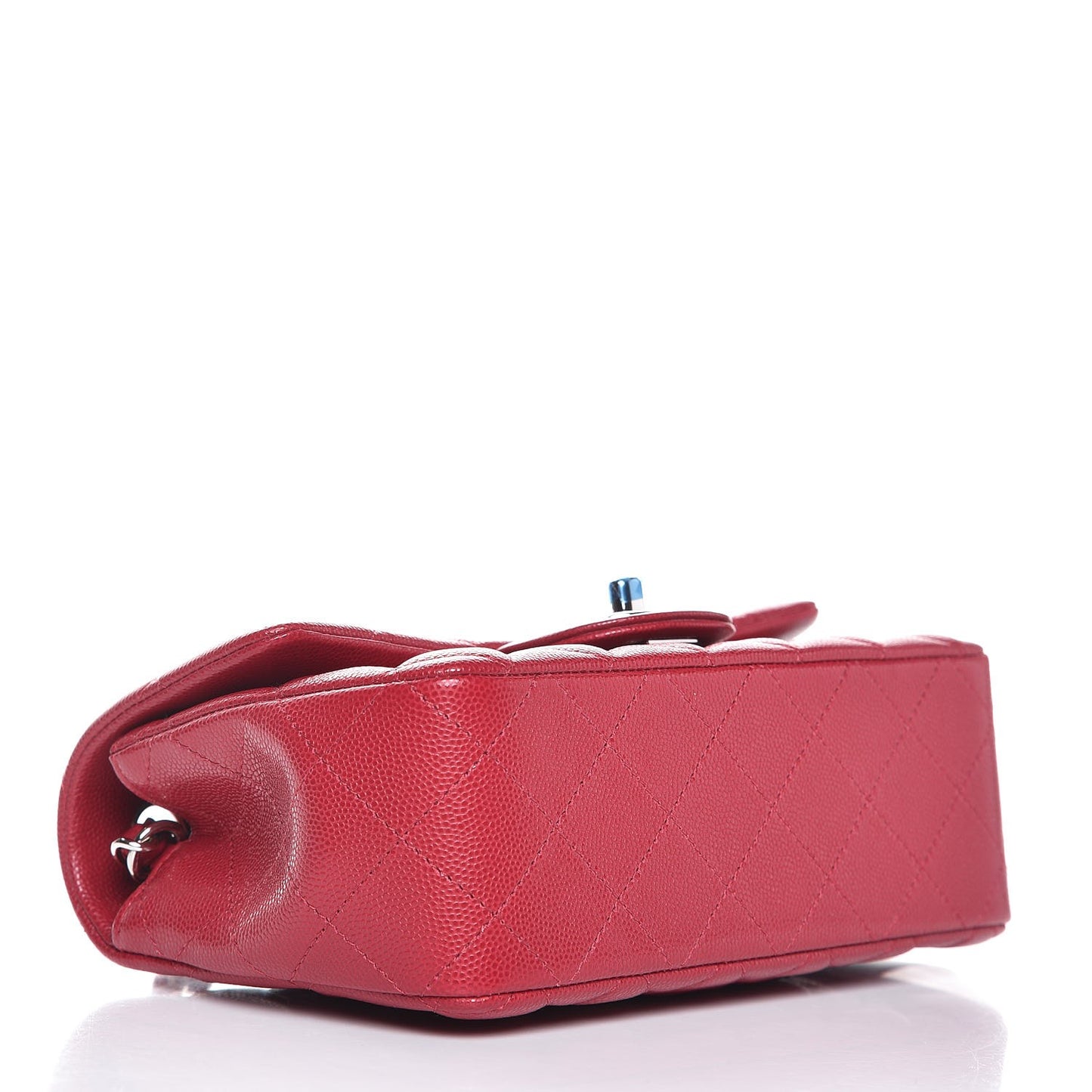 Caviar Quilted Mini Rectangular Flap Pink
