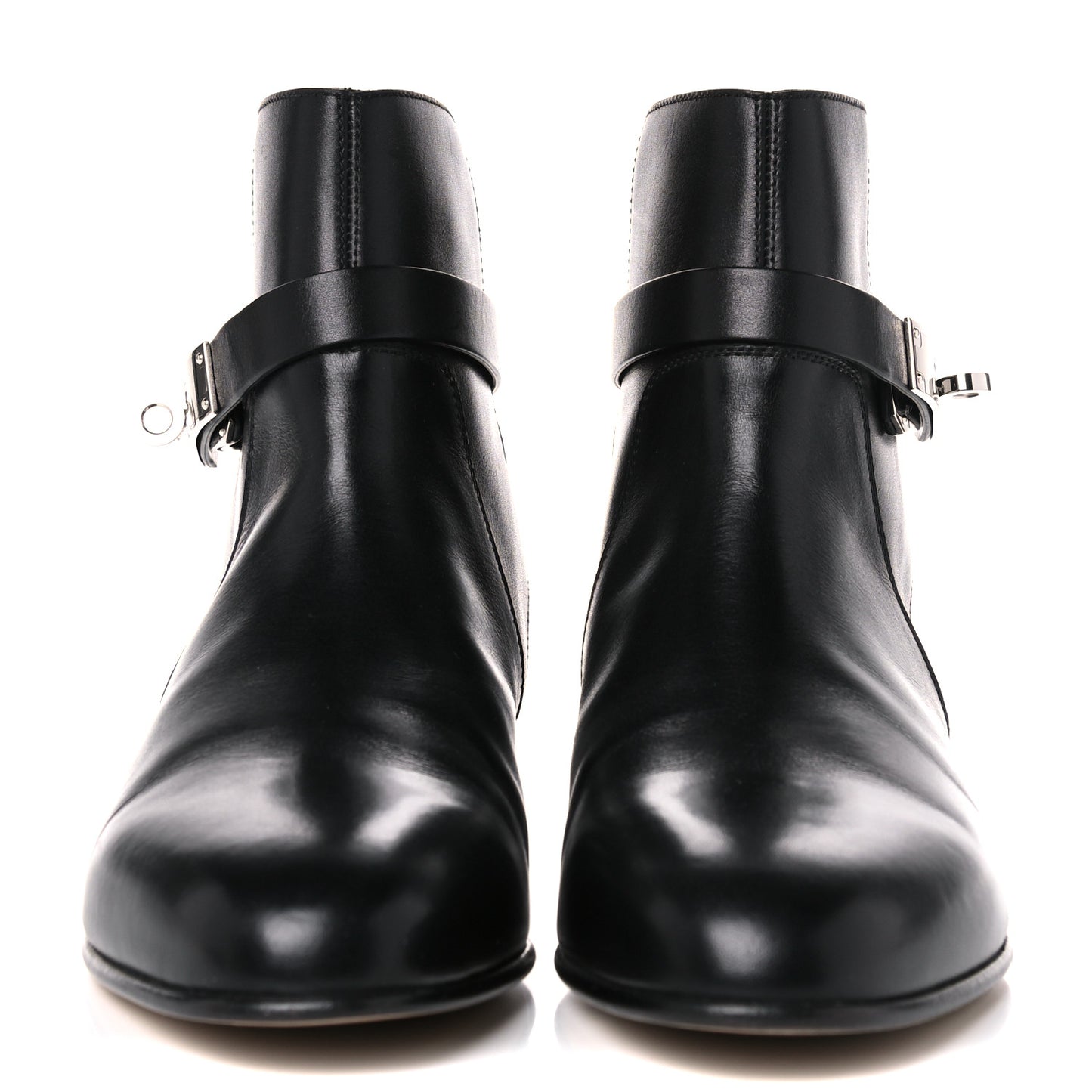 Calfskin Neo Low Boots 36.5 Black