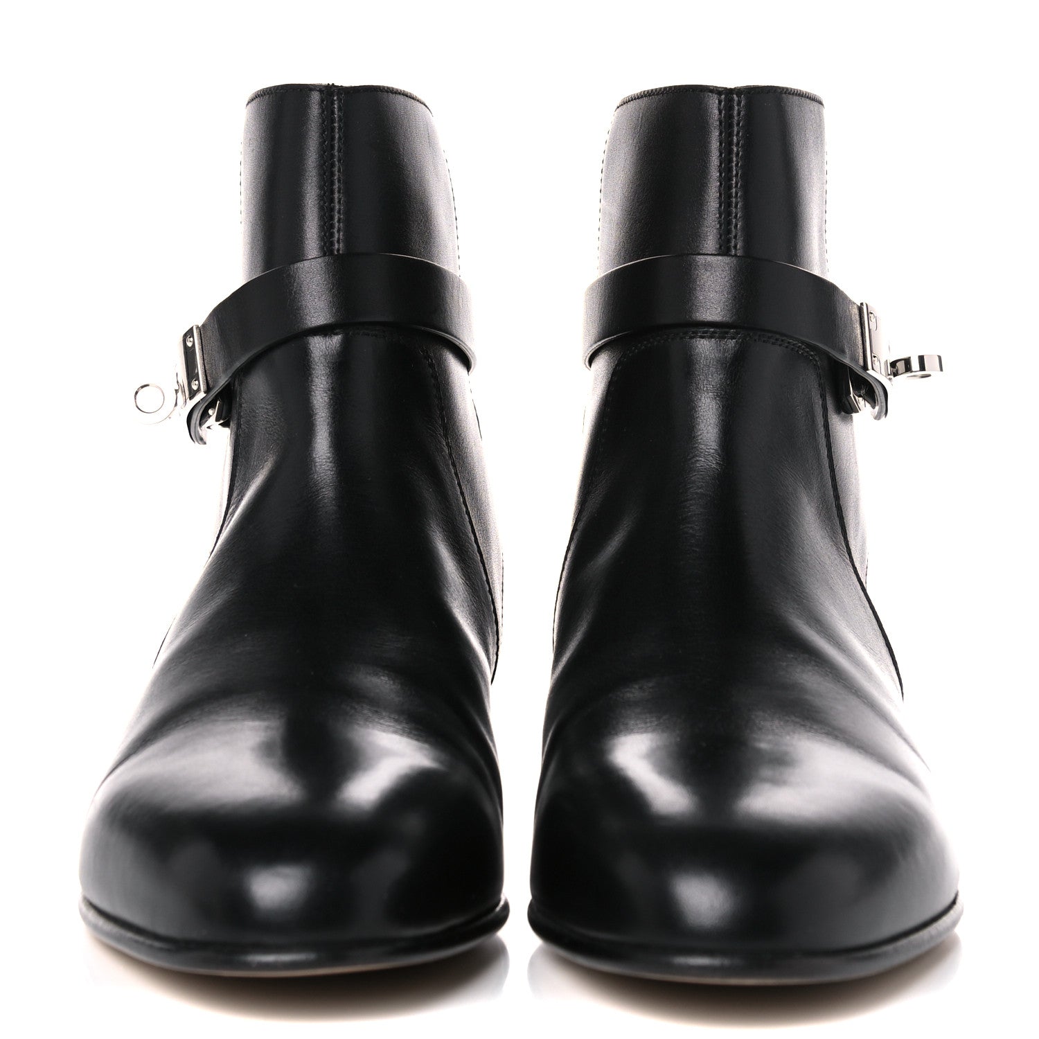 Hermes Calfskin Neo Low Boots 36.5 Black 2 of 11