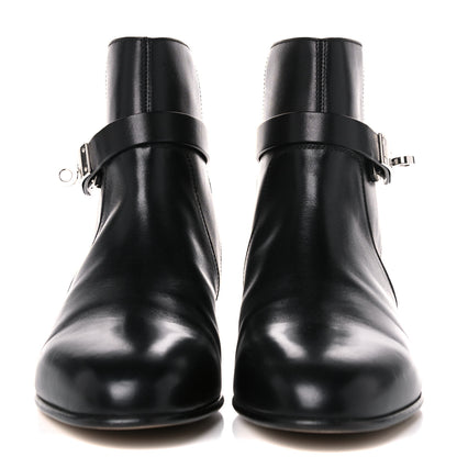 Hermes Calfskin Neo Low Boots 36.5 Black 2 of 11