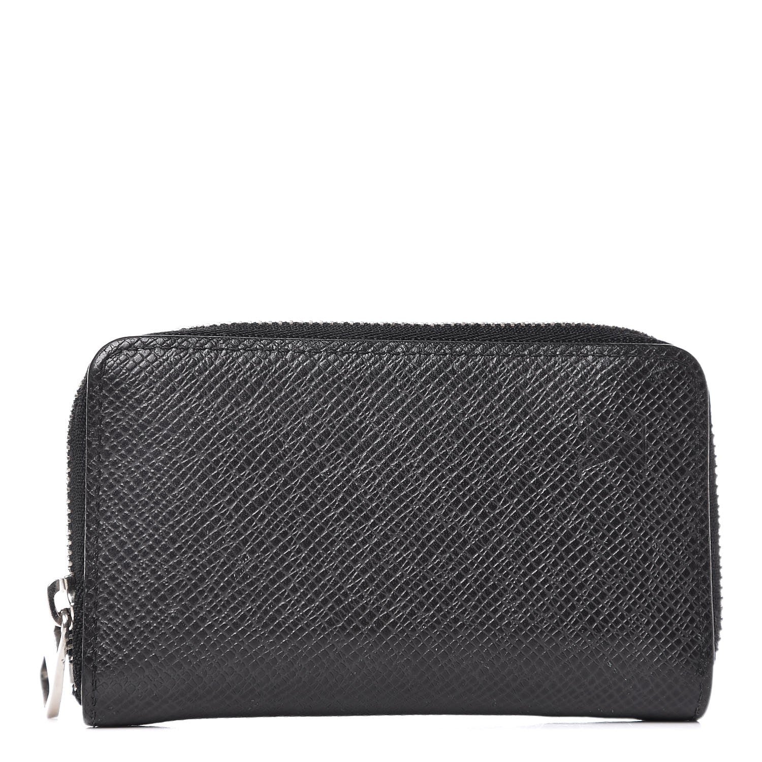 Louis Vuitton Taiga Zippy Coin Purse Vertical Black 1 of 6