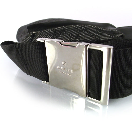 Monogram Belt Bag Black Denim